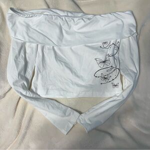 Shein long sleeved crop top